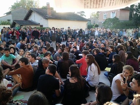 Blocage du Lycée Victor Hugo à Gaillac