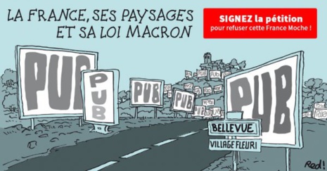 Dénonçons le scandaleux projet de décret affichage publicitaire de la loi Macron