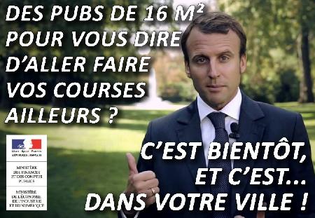 Dénonçons le scandaleux projet de décret affichage publicitaire de la loi Macron