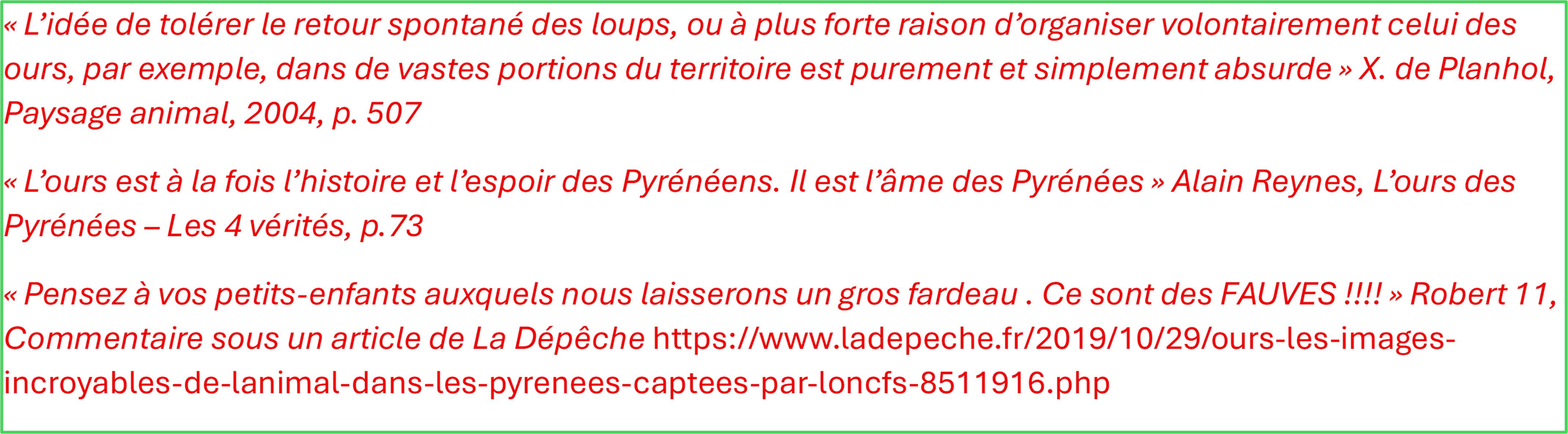 Des ours dans le Pyrénées, aujourd’hui quel intérêt ?